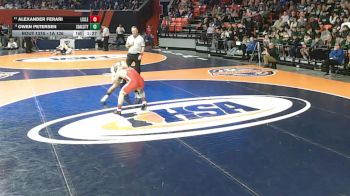 1A 126 lbs 3rd Place Match - Alexander Ferari, Lisle (Sr.) vs Owen Petersen, Coal City