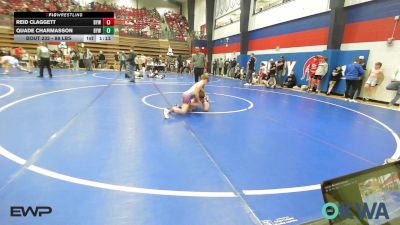 88 lbs Semifinal - Reid Claggett, Bristow Elementary Wrestling Club vs Quade Charmasson, Bristow Elementary Wrestling Club