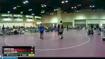 165 lbs Placement (16 Team) - Daynia Werner, DREAM TEAM vs Jahmya Hill, Florida All-Stars