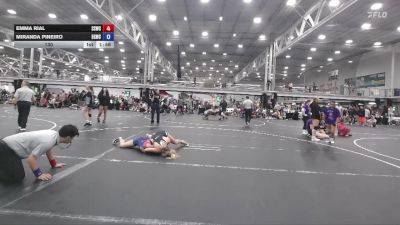 130 lbs Round 3 (6 Team) - Emma Rial, South Side WC vs Miranda Pineiro, Empire Girls WC
