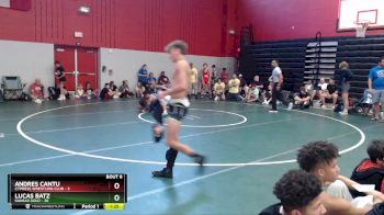 133 lbs Round 2 (8 Team) - Lucas Batz, Kansas Gold vs Andres Cantu, Cypress Wrestling Club