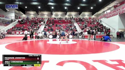 135 lbs Cons. Round 3 - Seely Chronister, EL RENO vs Mckenzie Johnston, CACHE