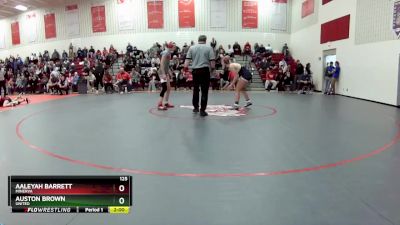 125 lbs Quarterfinal - Aaleyah Barrett, Minerva vs Auston Brown, United