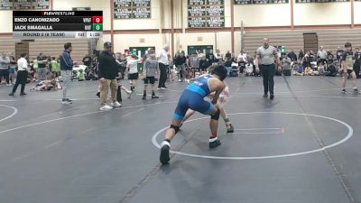 100 lbs Round 2 (8 Team) - Jack Smagalla, The Outsiders vs Enzo Canonizado, Virginia Patriots