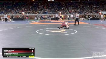 D4-132 lbs Cons. Semi - Alex Boyer, Union City HS vs Cameron Perez, Lakeview HS
