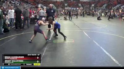 67 lbs Quarterfinal - Brian Augsburger, Rocket Trained WC vs Brody Kalczynski, Dansville WC