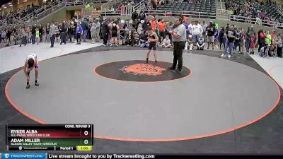 74 lbs Cons. Round 3 - Adam Miller, Illinois Valley Youth Wrestlin vs Ryker Alba, All-Phase Wrestling Club