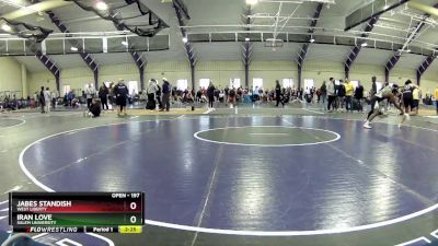 197 lbs Cons. Round 2 - Jabes Standish, West Liberty vs Iran Love, Salem University