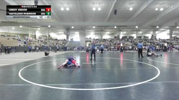 125 lbs Quarterfinal - Kaiyeleigh Robinson, Iron Knights vs Emery Gibson, Seymour Youth Wrestling Club
