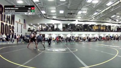 165 Freshman/Soph Quarterfinal - Dustin Mallory, Davenport vs Troy Myers, Mount St Joseph