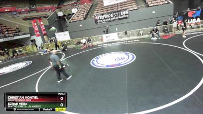 135 lbs Quarterfinal - Christian Montiel, Ukiah Wrestling Club vs Ezrah Vera, Beat The Streets - Los Angeles