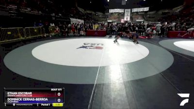 98 lbs Cons. Round 1 - Ethan Escobar, Granite Wrestling Club vs Dominick Cernas-Berroa, California