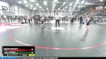 86 lbs Semifinal - Paxton Beckett, NWWC vs Cael Purcell, Team Real Life Wrestling