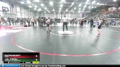 86 lbs Semifinal - Paxton Beckett, NWWC vs Cael Purcell, Team Real Life Wrestling