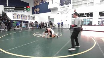 126 lbs Cons. Round 1 - Frans Hanson, Corona Del Mar vs Jose Casas, Highland (Bakersfield)