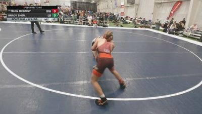113 lbs Cons. Sub-quarters - Truin Meneely, Black Fox Wrestling Academy vs Brady Sher, Lake Gibson Braves