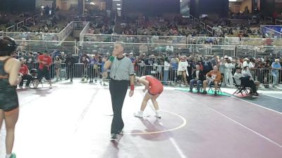 140 lbs Champ. Round 1 - Anslee Crawford, Tocoi Creek vs Zoe Delgado, Florida Christian School