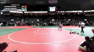 80 lbs 1st Place Match - Brynlee Gilmore, GWRA vs Vincent Weingart, WSW1