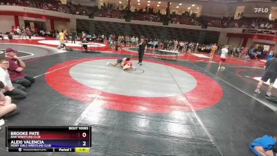 136 lbs Round 5 - Brooke Pate, Raw Wrestling Club vs Alexi Valencia, Perry Girls Wrestling Club