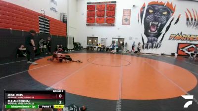 136 lbs Round 3 - Elijah Bernal, Worland Wrestling Club vs Jose Rios, Worland Wrestling Club