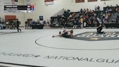 131 lbs 5th Place Match - Cera Philson, Wisconsin Stevens Point vs Kendra Bliss, Simpson