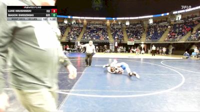 130 lbs Consy 1 - Luke Krushinski, Fox Chapel vs Mason Swidzinski, Butler