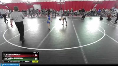 71-74 lbs Round 3 - Carter Wanless, Wisconsin vs Michaela Quillman, Wisconsin