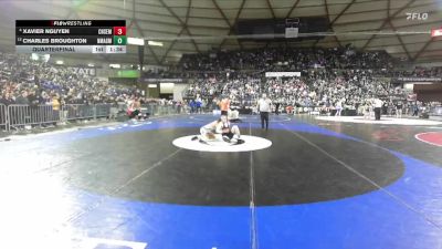 Boys 2A 150 lbs Quarterfinal - Charles Broughton, North Mason vs Xavier Nguyen, Chief Sealth