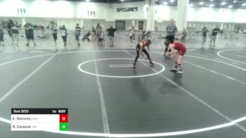 74 lbs 2nd Place - Ezekiel Ramirez, Juggernaut WC vs Ryatt Cavazos, Top Rank