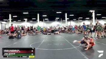 72 lbs Round 6 (8 Team) - Adam Hagenbuch, U2 Upstate Uprising Blue vs Josh Schaub, 84 Athletes