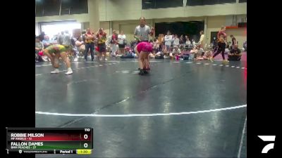 110 lbs Round 3 (4 Team) - Fallon Dames, BMM Peaches vs Robbie Milson, MF Angels