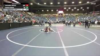 100 lbs Cons. Round 2 - Savanna Bruce, Kansas City - Piper HS vs Sadie Kuehn, Goddard-Eisenhower Hs