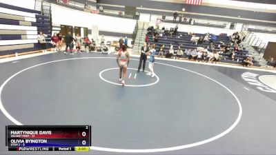 130 lbs Round 1 (4 Team) - Martynique Davis, Valiant Prep vs Olivia Byington, Utah 2