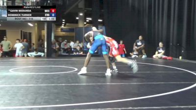 115 lbs Cons. Semis - Gavin Meranda, Warrior Regional Training Center vs Dominick Turner, STL Warrior