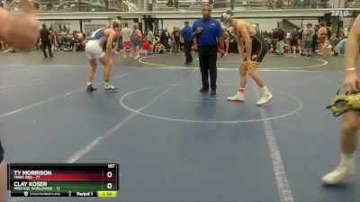 157 lbs Round 6 (8 Team) - TY Morrison, TNWC Red vs Clay Koser, Prestige Worldwide