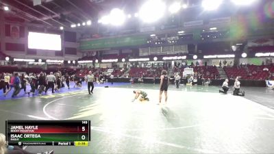 145 lbs Cons. Round 3 - Jamel Hayle, Rocky Mountain vs Isaac Ortega, Eagle