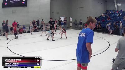 56 lbs Finals (2 Team) - Gunnar Brown, Team Iowa Boys vs Brody Owens, Kansas Red Boys