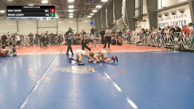 110 lbs Round 5 (4pm Saturday) - Max Burd, Oklahoma Elite vs Noah Losey, PA Gold