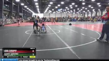 80 lbs Round 1 (6 Team) - Sammy Sanchez, Team California vs Jose Cordero, Virginia Hammers