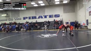 285 lbs Cons. Semi - Cesar Lopez, Lassen College vs Bryce Meggers, Sierra College