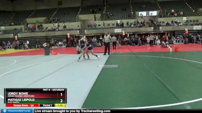 110 lbs 3rd Place Match - Jordy Bowe, Crass Trained Wrestling vs Mathias Liepold, Flat Earth
