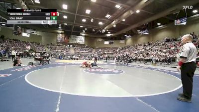 2A 126 lbs Semifinal - Cal Bray, Millard vs Brayden Bosh, Grand County