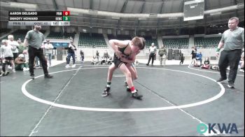 110 lbs 3rd Place - Aaron Delgado, Prime Wrestling vs Dekoty Howard, Keystone Kids Wrestling Club