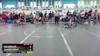 68 lbs Round 1 - Jack Friedland, Canes Wrestling Club vs Savannah Phelan, Legacy Dragons RTC