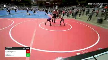 52 lbs 7th Place - Kipton Youngs, Piedmont vs Creede Prier, Vian Wrestling Club