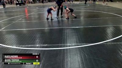 82 lbs Round 3 - Alice Hafner, Cleveland Wrestling Club vs Quinn Thomas, Blackman Wrestling Club