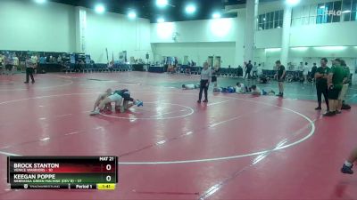 165 lbs Round 3 (6 Team) - Brock Stanton, Venice Warriors vs Keegan Poppe, Nebraska Green Machine (Dev B)