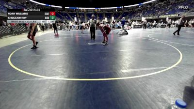 172 lbs Quarterfinal - Noah Williams, State College vs Sj McCartney, Kiski Area