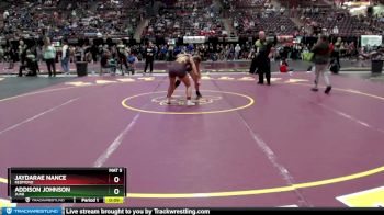 126 lbs Cons. Round 5 - Addison Johnson, Juab vs JaydaRae Nance, Redmond