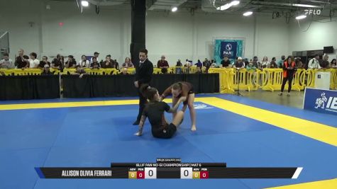 Allison Olivia Ferrari vs Emma Alexandra Reiter 2026 Pan IBJJF Jiu-Jitsu No-Gi Championship